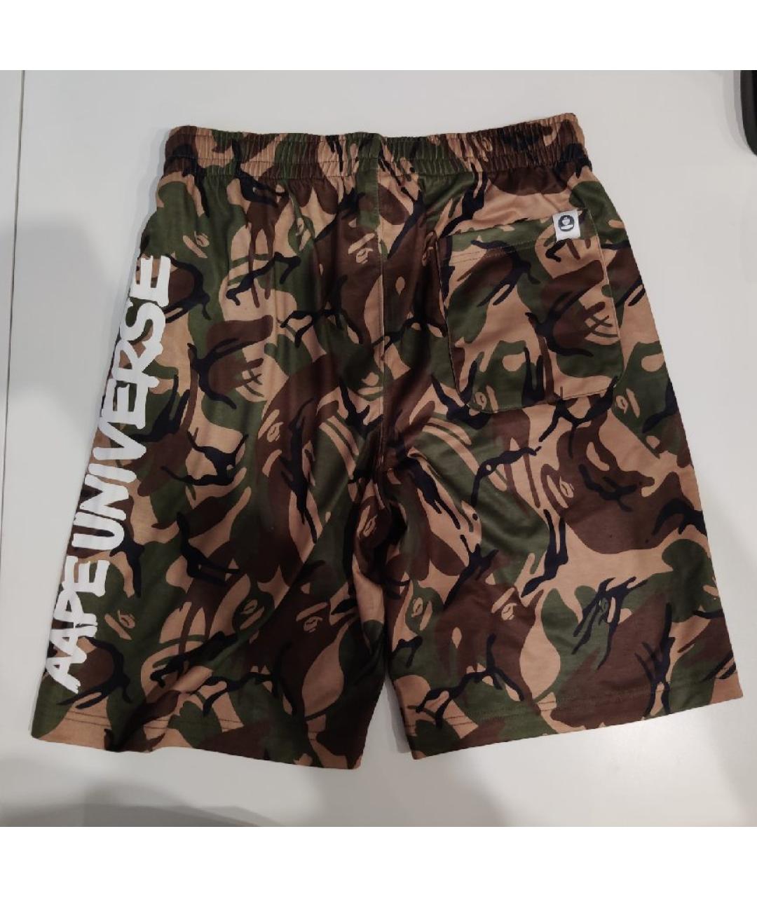 A BATHING APE Мульти хлопковые шорты, фото 2