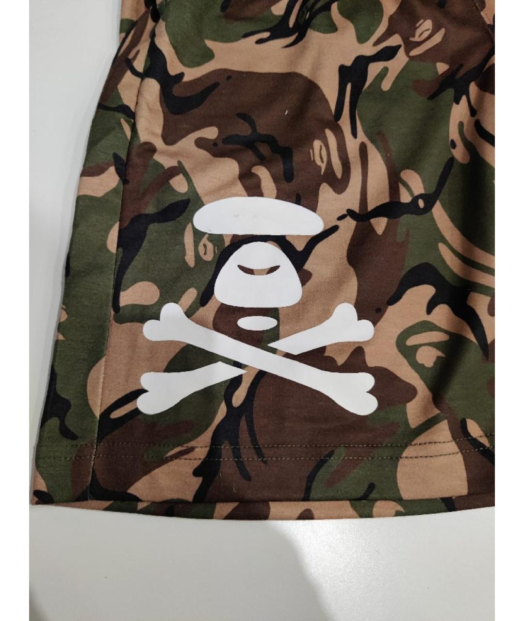 A BATHING APE Мульти хлопковые шорты, фото 3