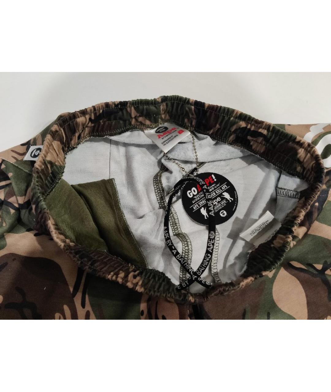 A BATHING APE Мульти хлопковые шорты, фото 4