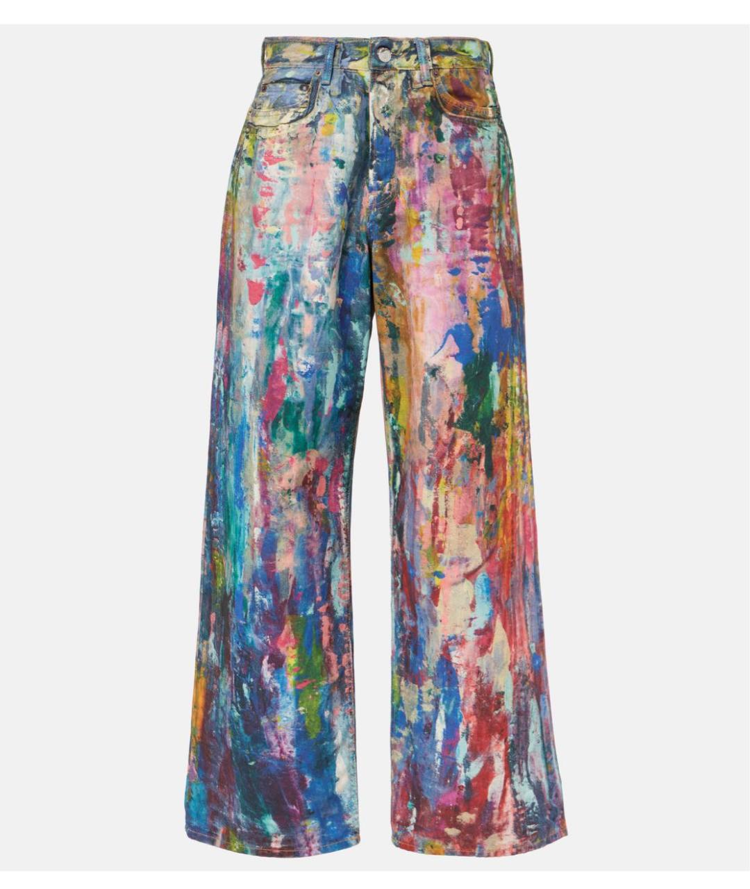 ACNE STUDIOS Мульти хлопковые прямые джинсы, фото 8