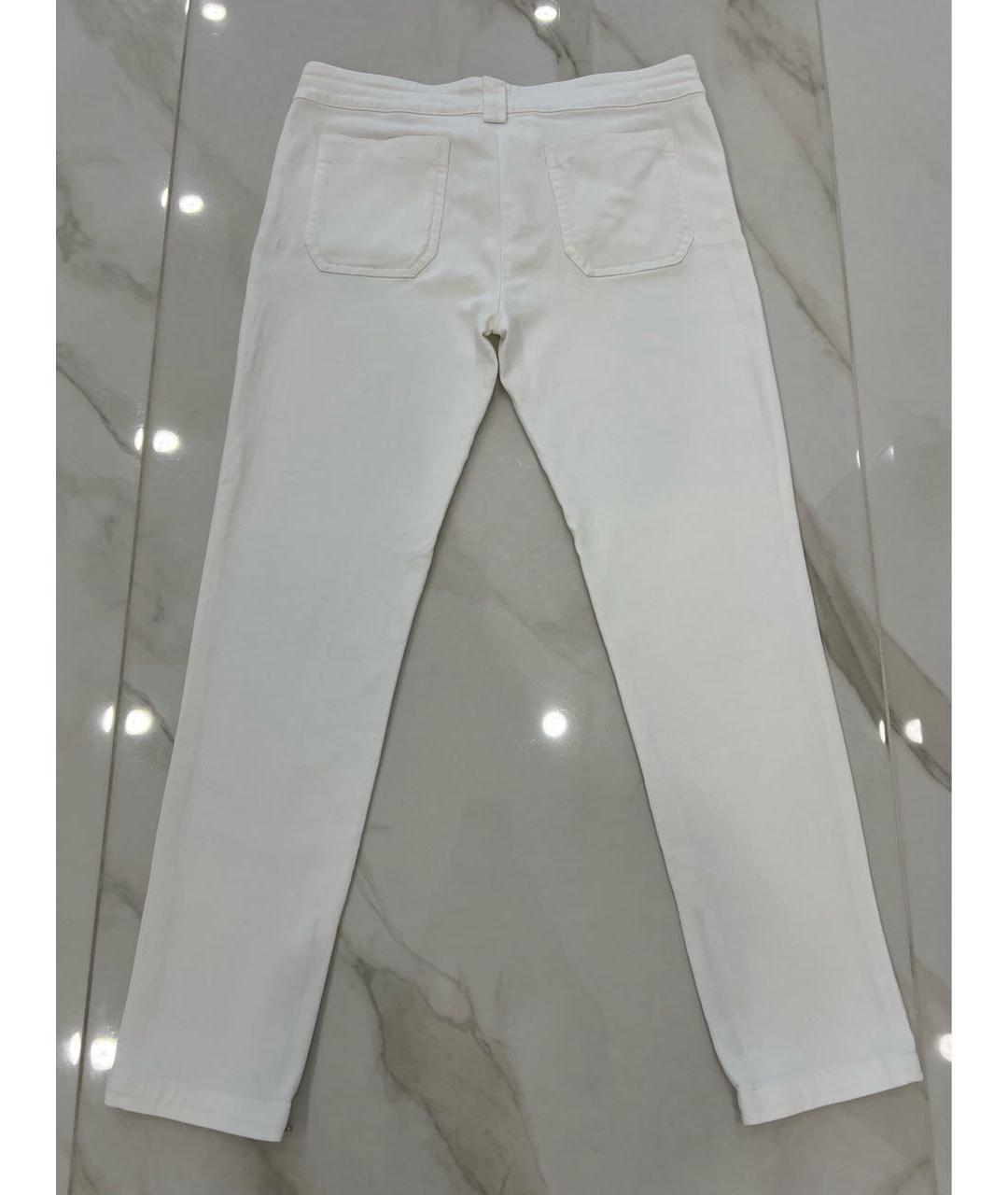 BALENCIAGA Белые прямые джинсы, фото 3