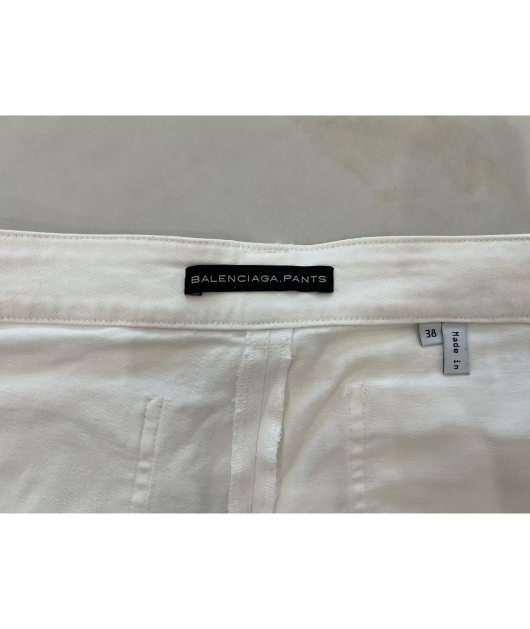 BALENCIAGA Белые прямые джинсы, фото 4