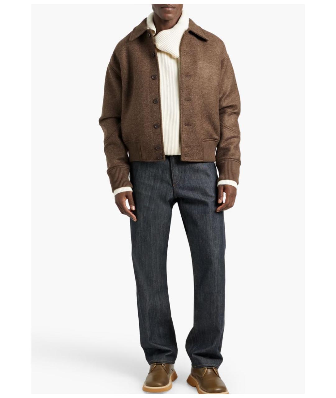JACQUEMUS Коричневая шерстяная куртка, фото 2