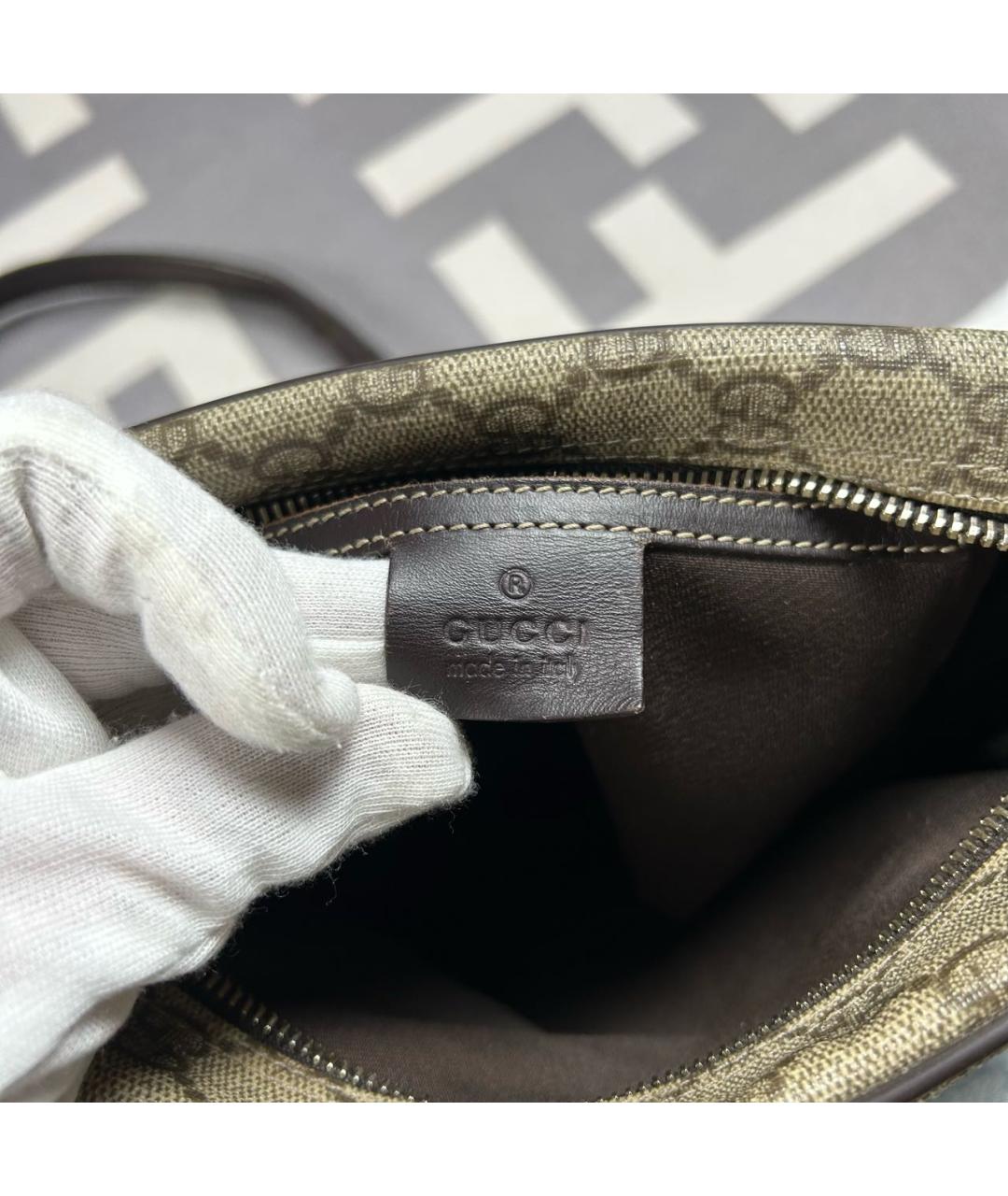 GUCCI Бежевая сумка на плечо, фото 4