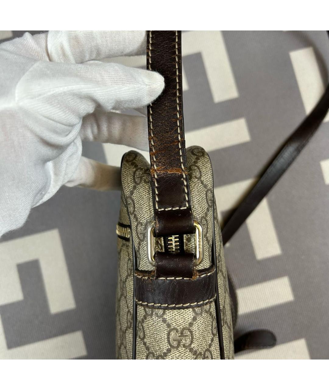 GUCCI Бежевая сумка на плечо, фото 7