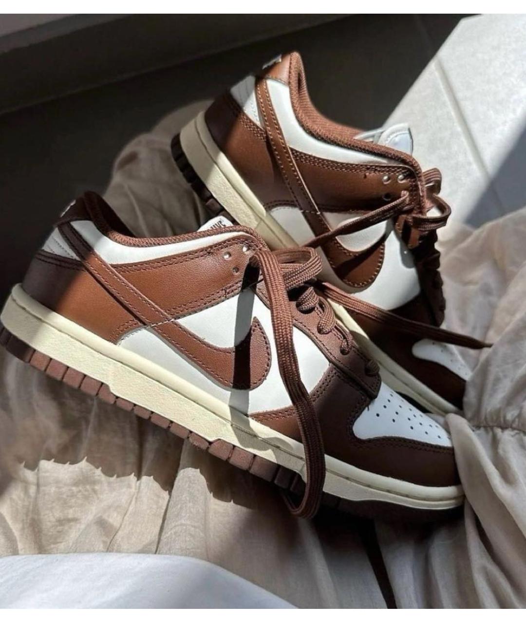 NIKE Коричневые кожаные кеды, фото 3