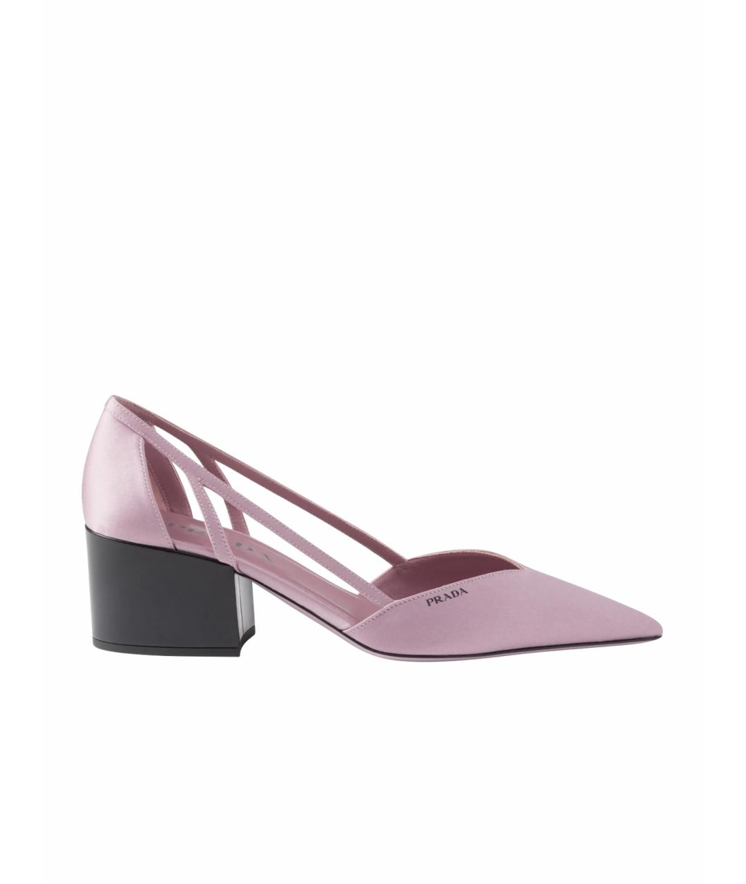 PRADA Розовые текстильные туфли, фото 1
