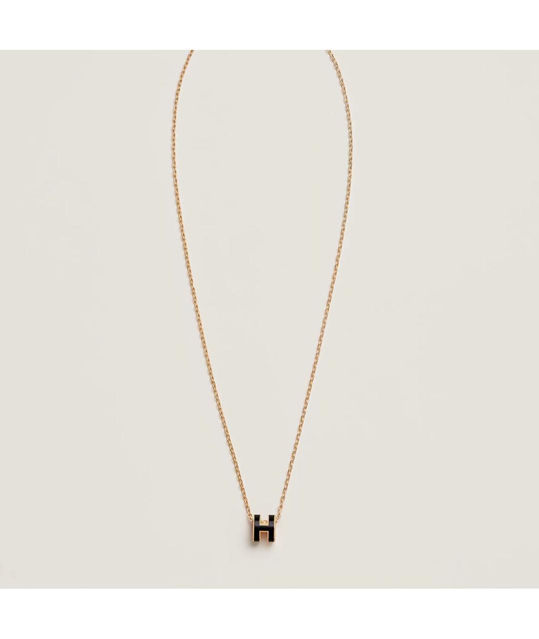 HERMES Черное колье, фото 2