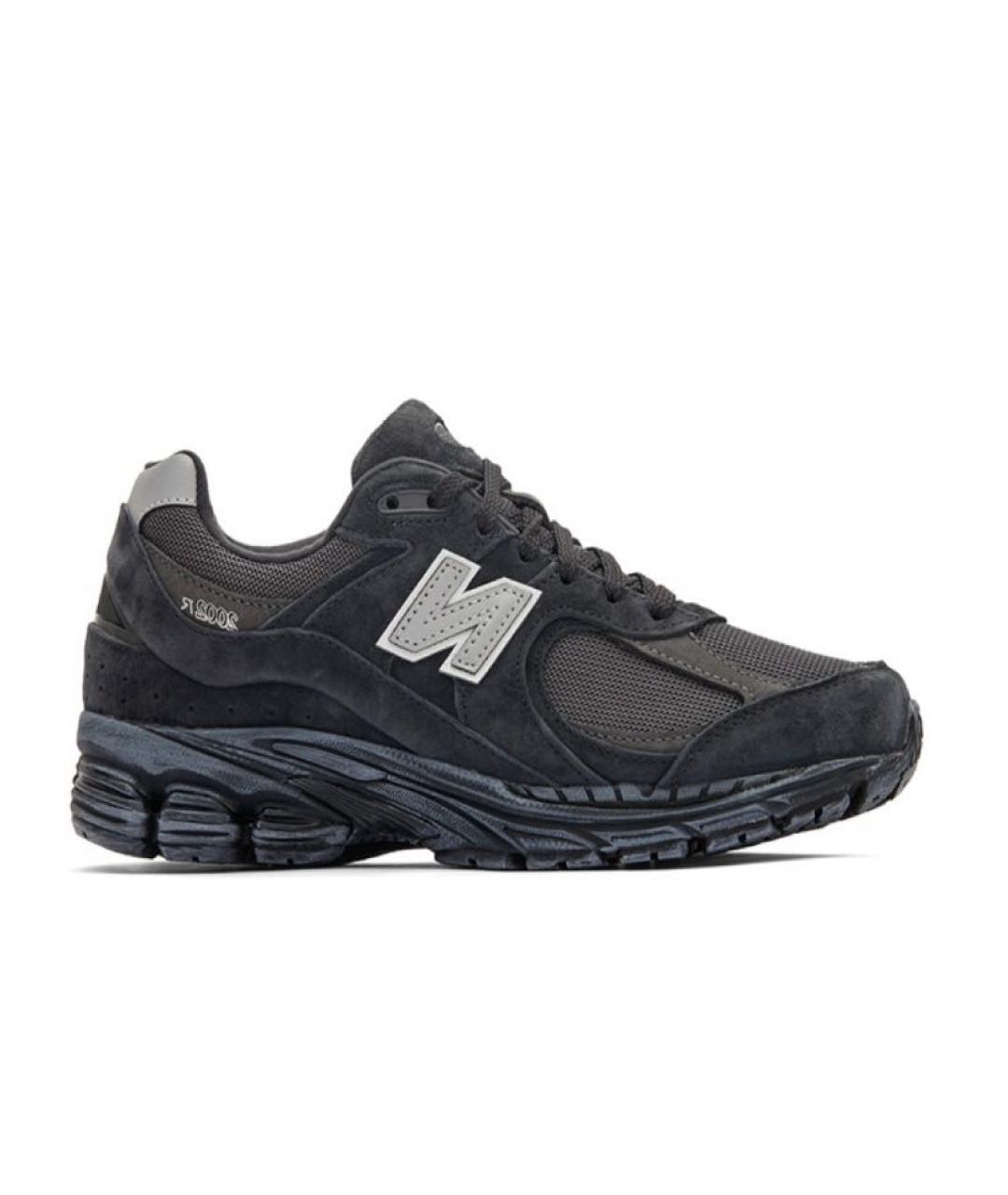 NEW BALANCE Антрацитовые замшевые низкие кроссовки / кеды, фото 2