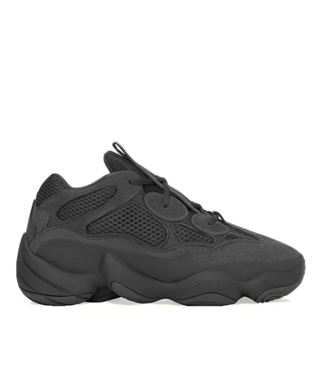 ADIDAS YEEZY Черные замшевые кроссовки, фото 1