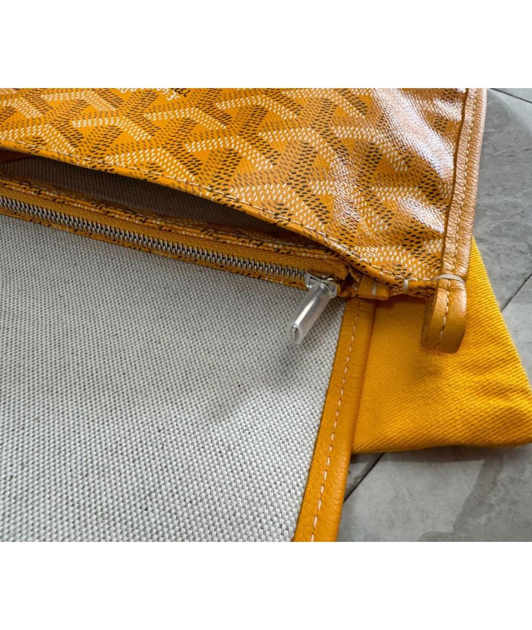 GOYARD Желтая сумка на плечо, фото 3
