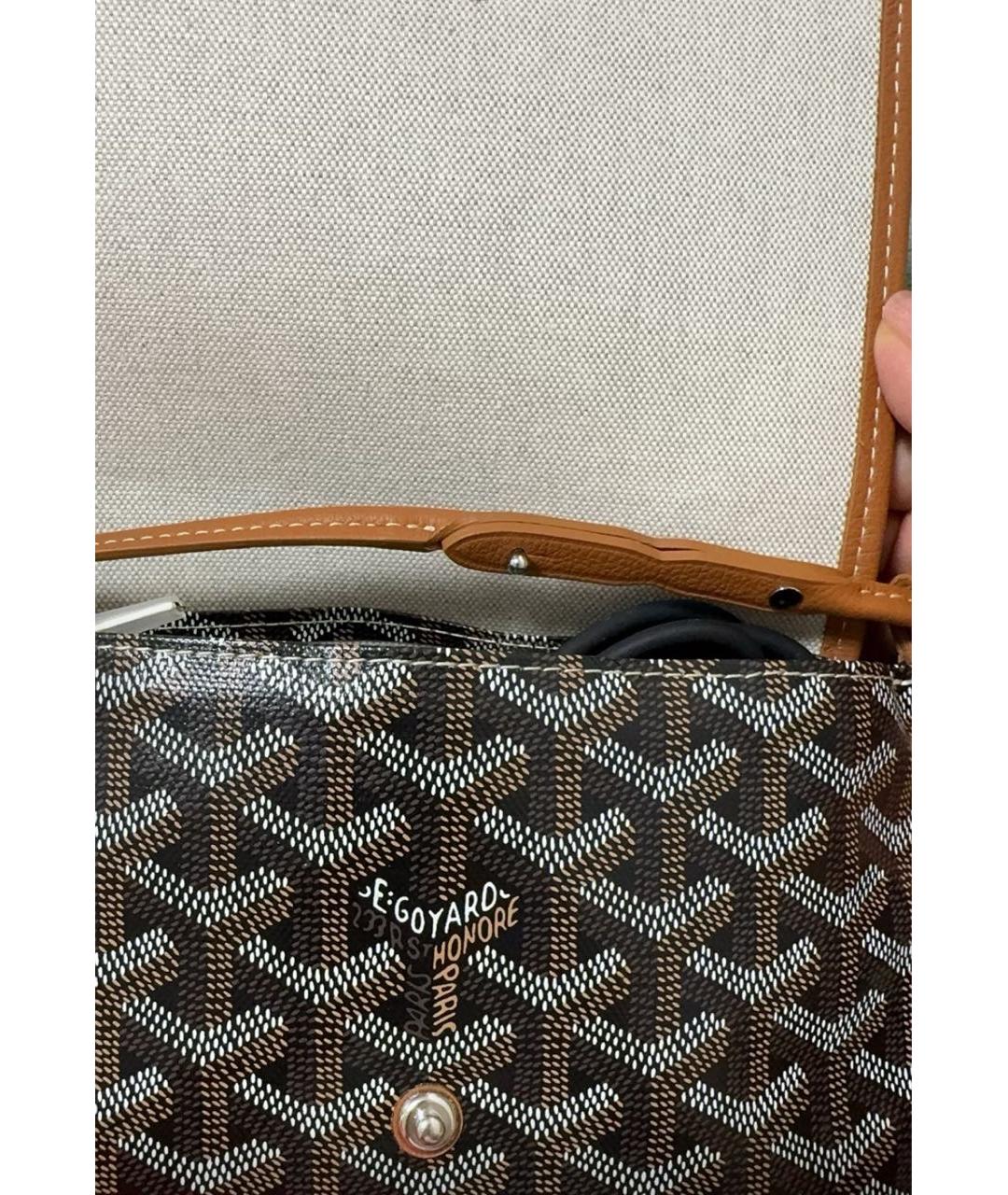 GOYARD Коричневая сумка на плечо, фото 4