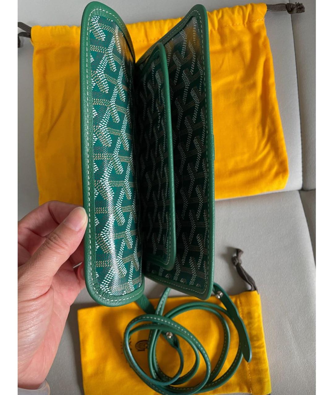 GOYARD Зеленая сумка на плечо, фото 3