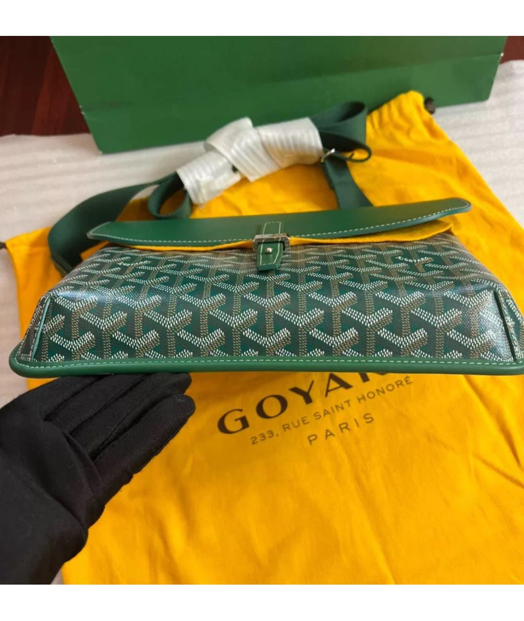 GOYARD Зеленая сумка на плечо, фото 5