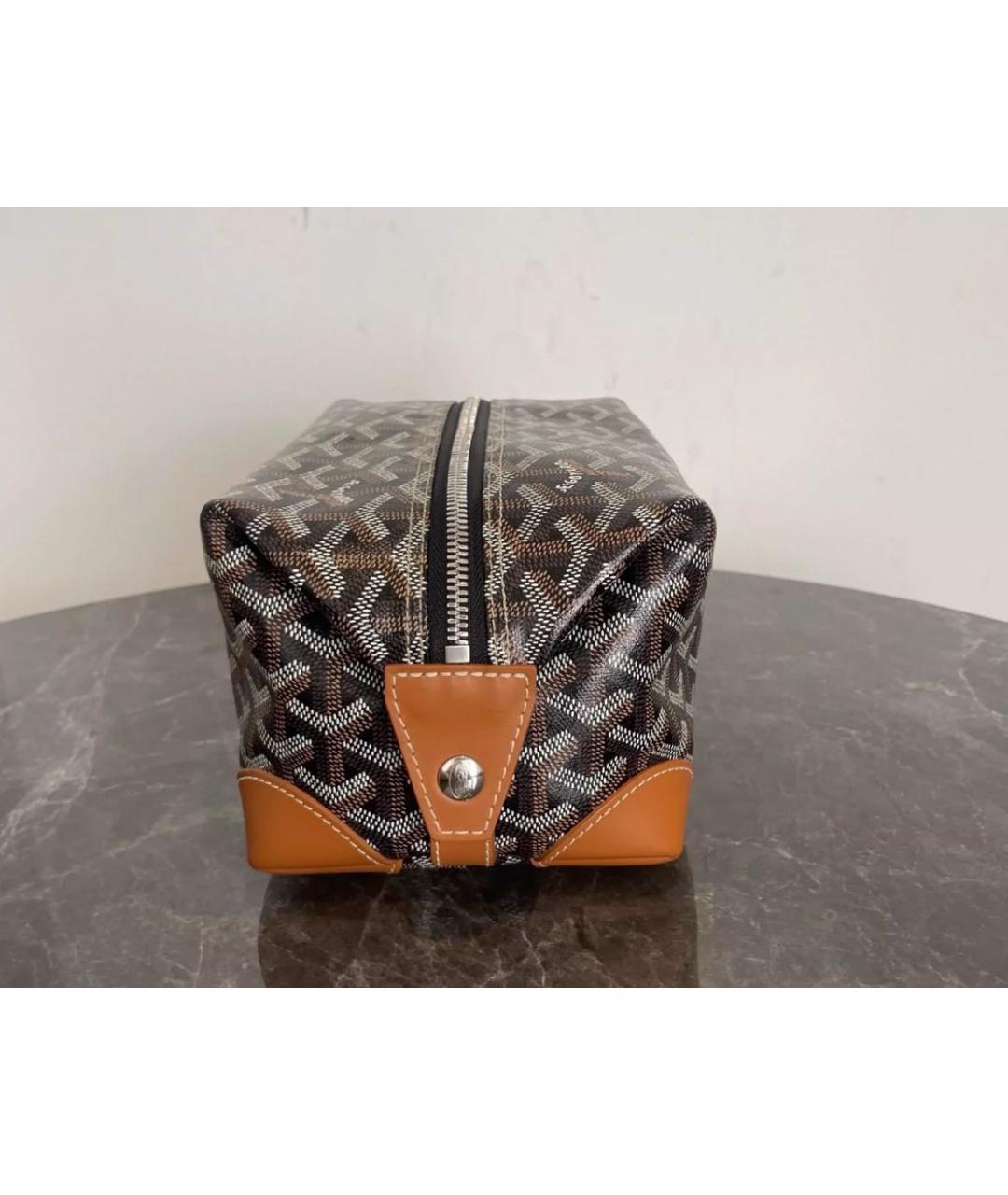 GOYARD Коричневая косметичка, фото 3