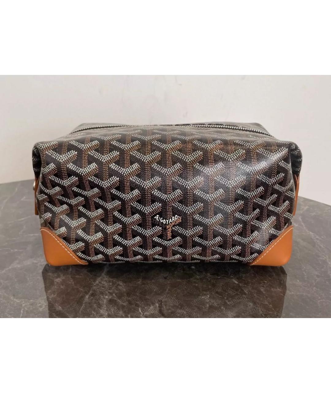 GOYARD Коричневая косметичка, фото 4