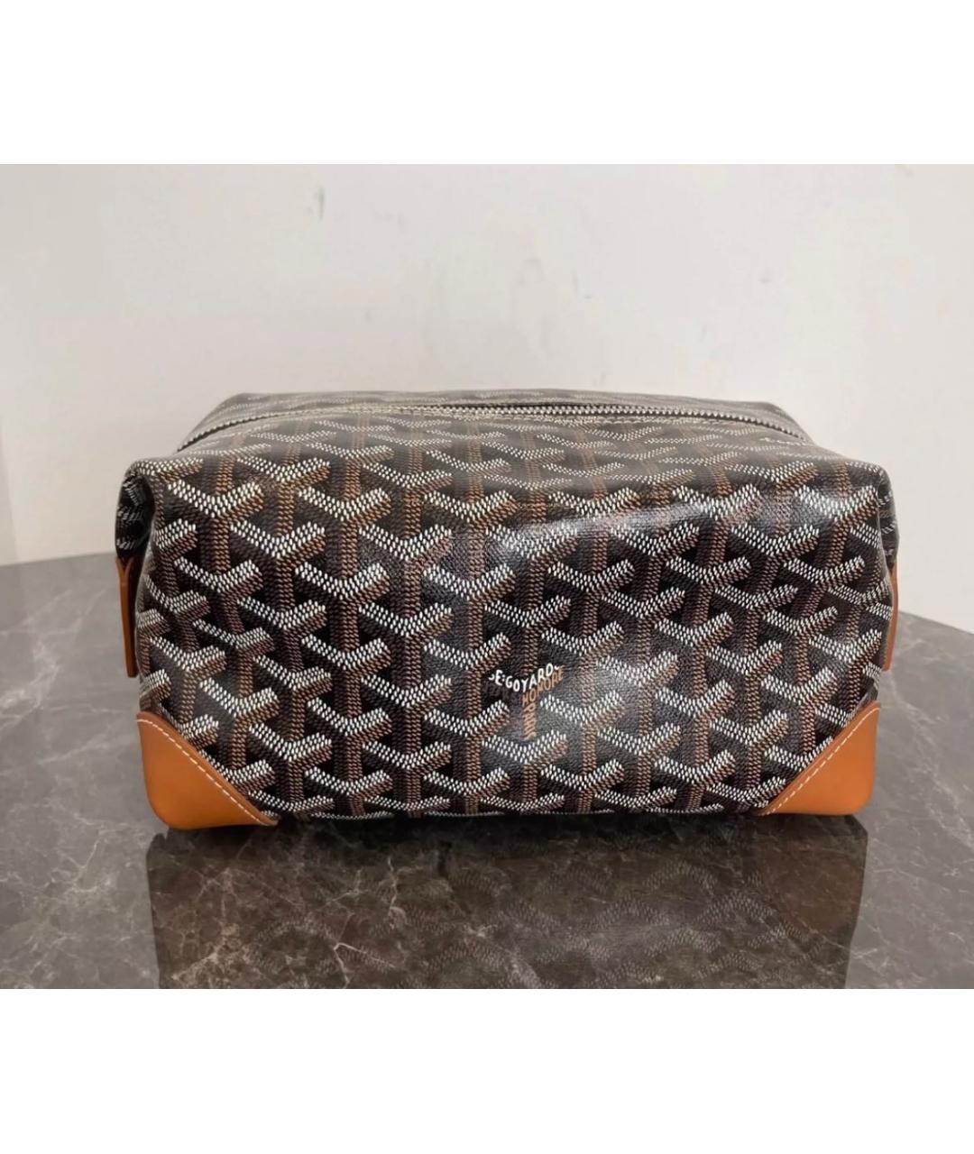 GOYARD Коричневая косметичка, фото 2