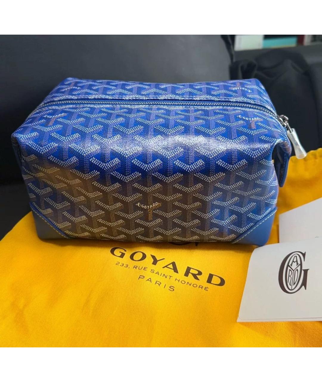 GOYARD Синяя косметичка, фото 2