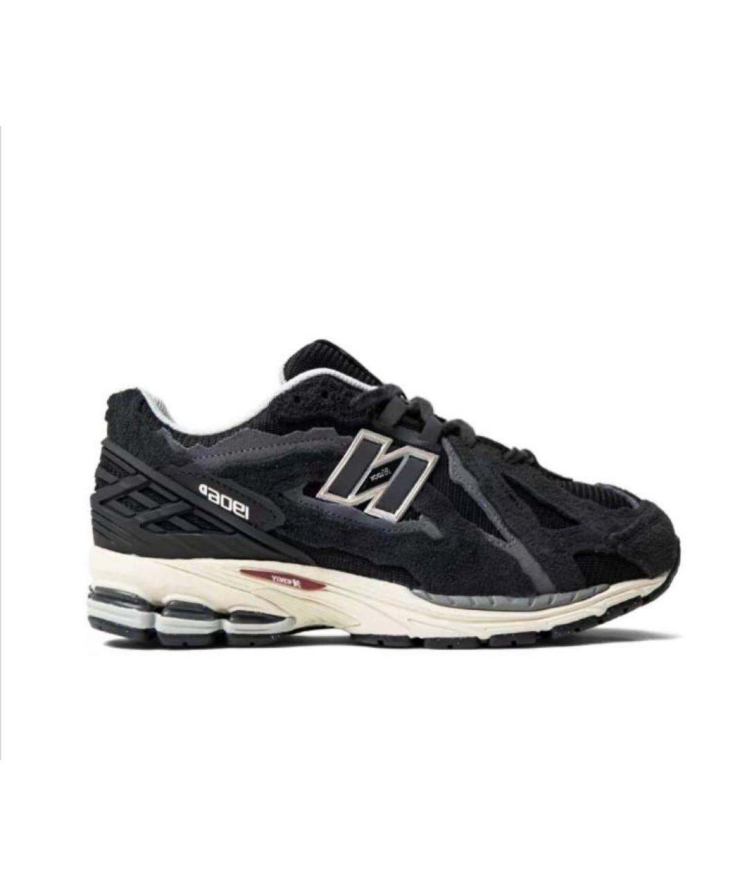 NEW BALANCE Черные замшевые низкие кроссовки / кеды, фото 3