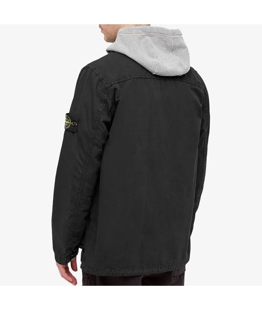STONE ISLAND Черная куртка, фото 3