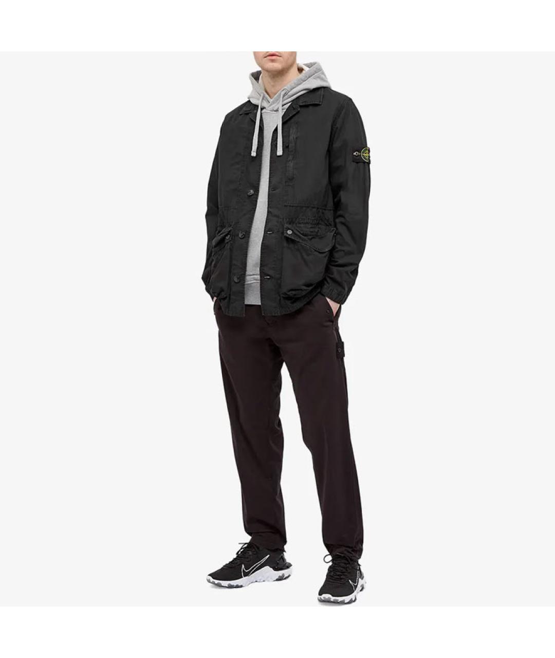 STONE ISLAND Черная куртка, фото 2