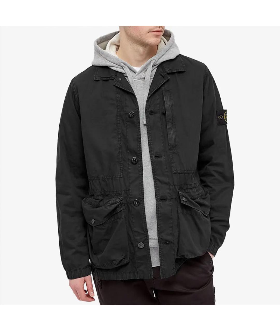 STONE ISLAND Черная куртка, фото 4