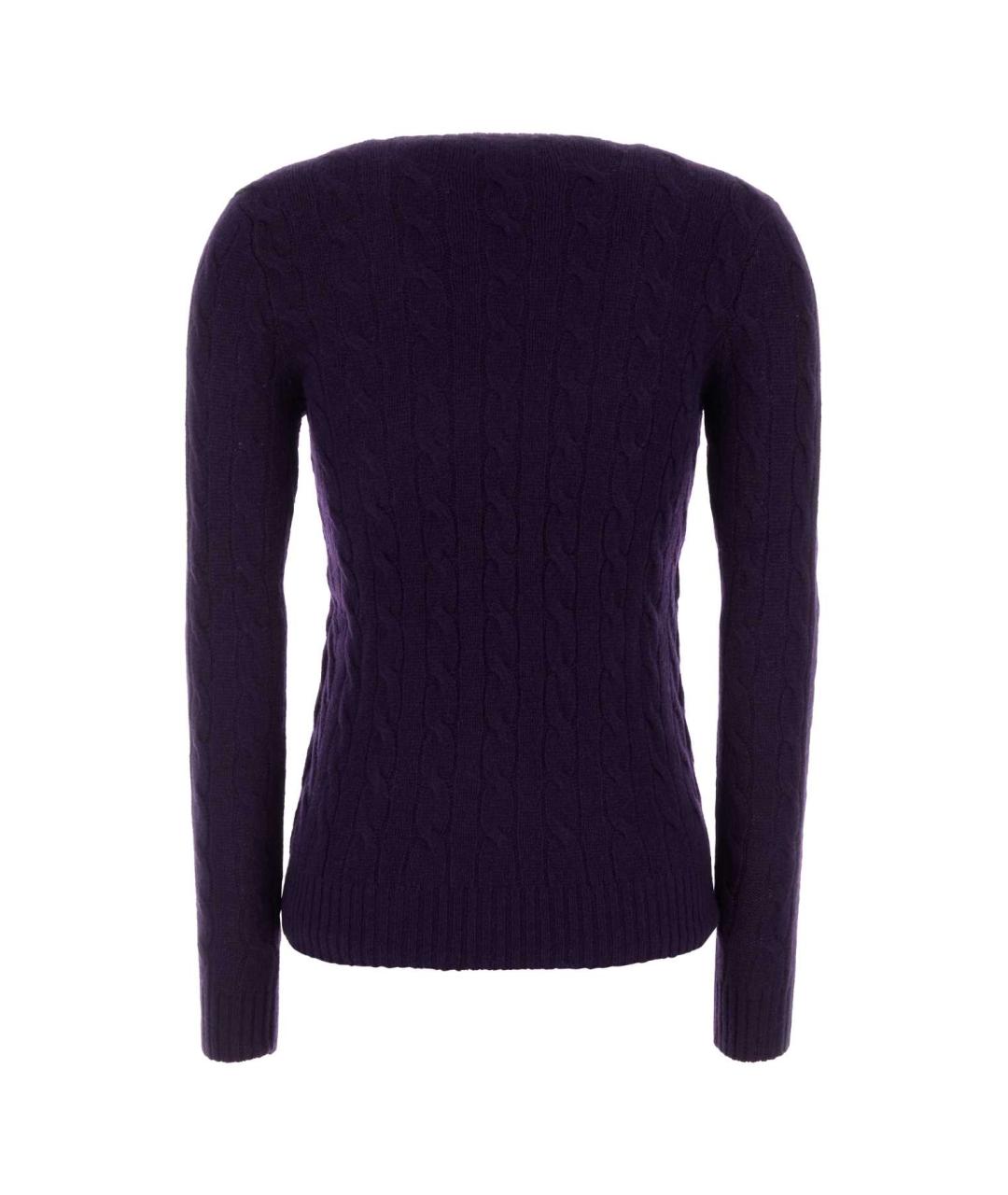 POLO RALPH LAUREN Фиолетовый шерстяной джемпер / свитер, фото 2