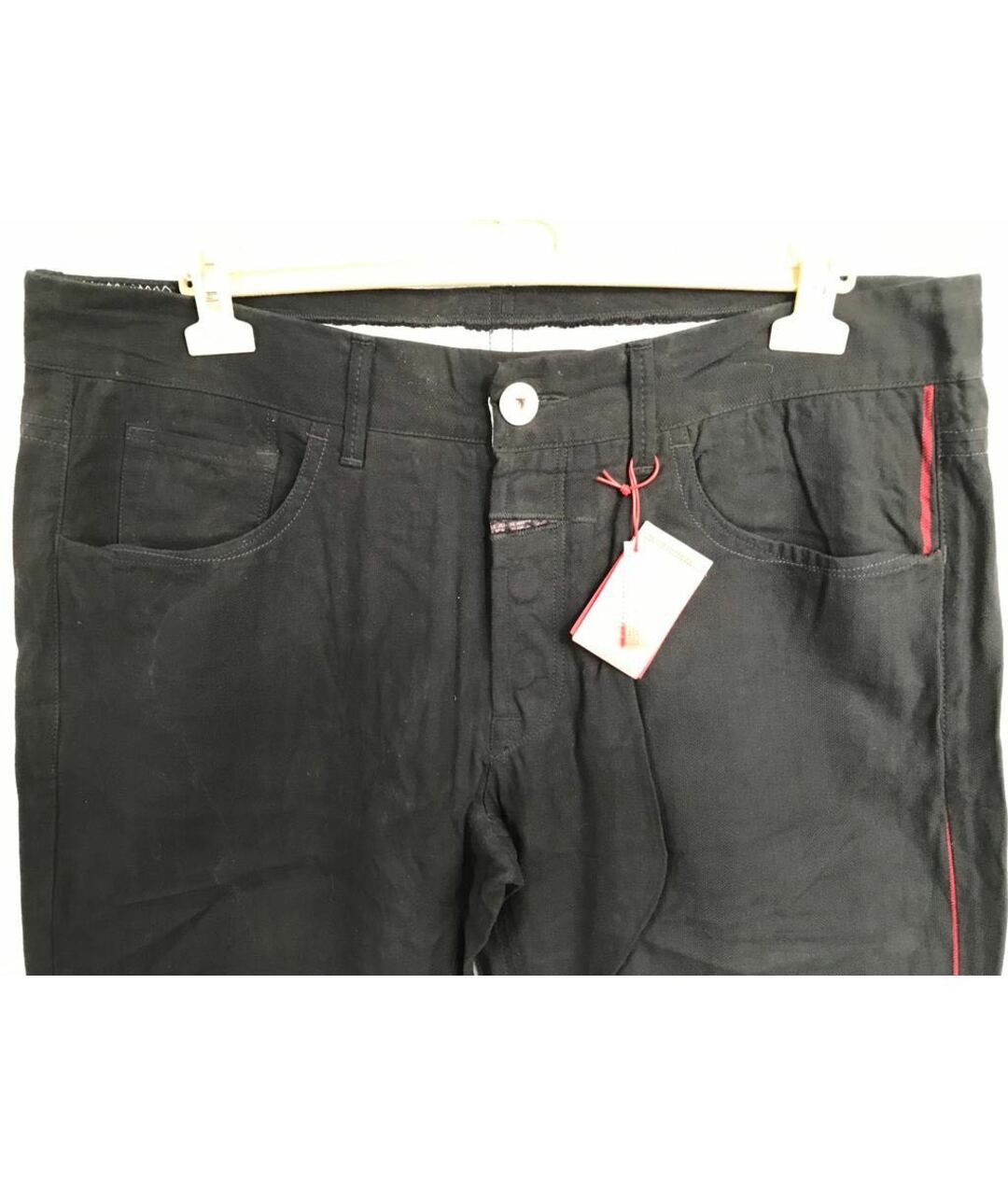 MARITHE FRANCOIS GIRBAUD Черные хлопковые джинсы, фото 3