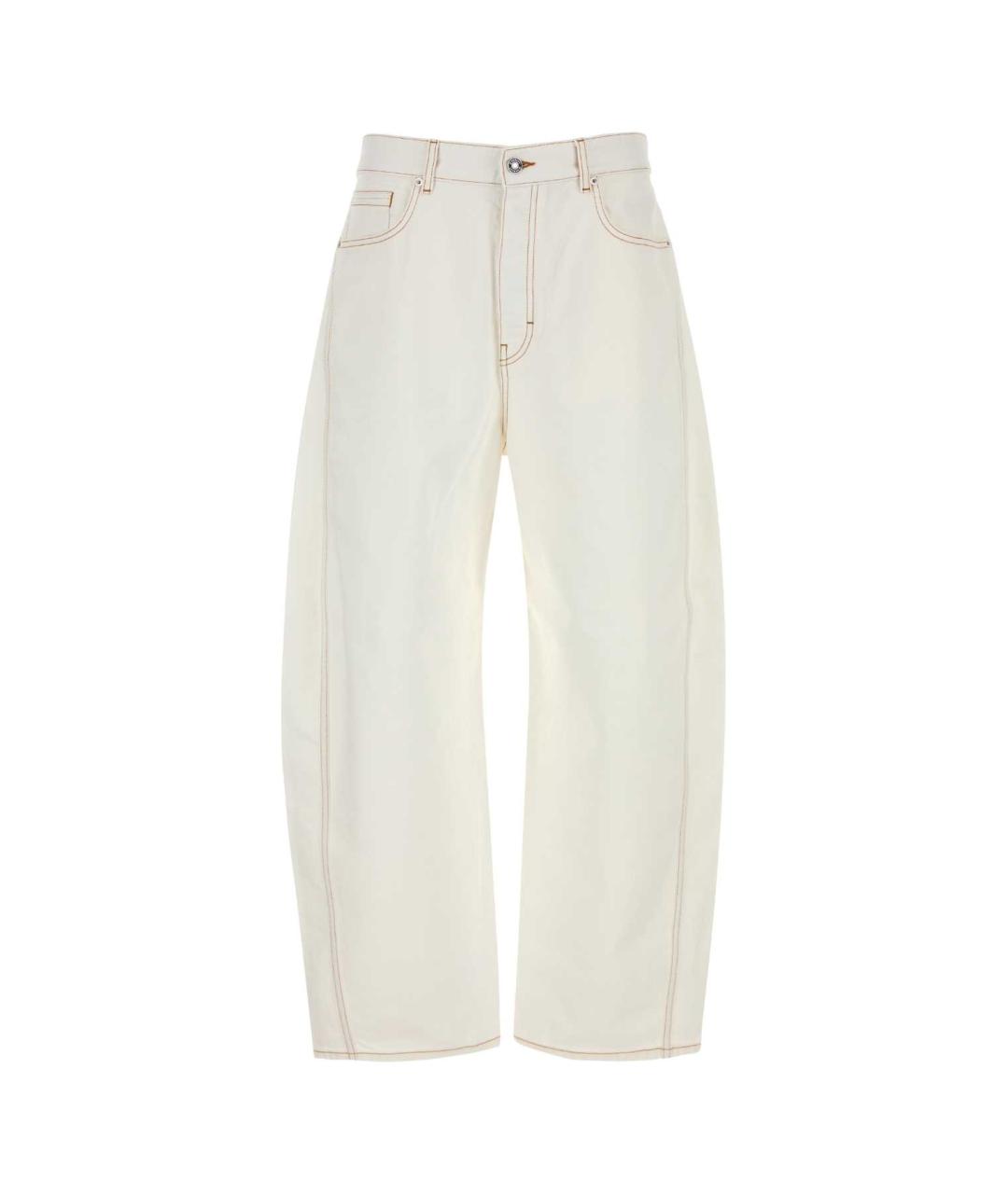 GIVENCHY Белые хлопковые повседневные брюки, фото 1