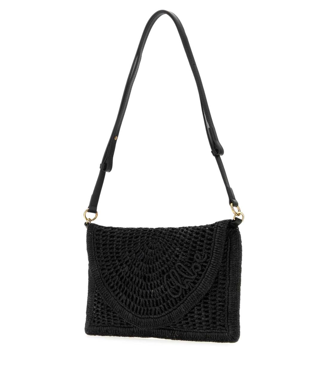 CHLOE Черная пелетеная сумка через плечо, фото 2