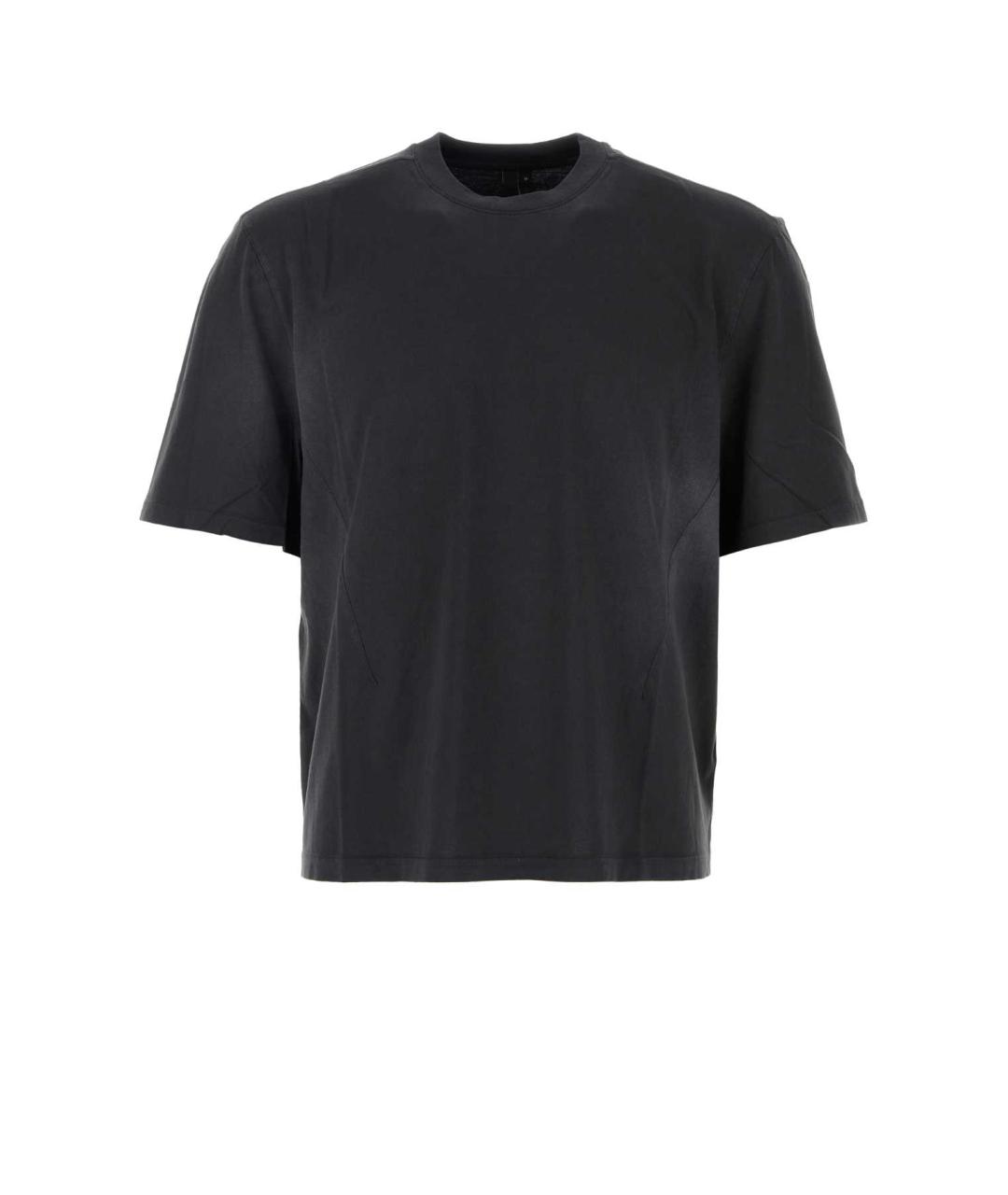 entire studios Антрацитовая хлопковая футболка, фото 1