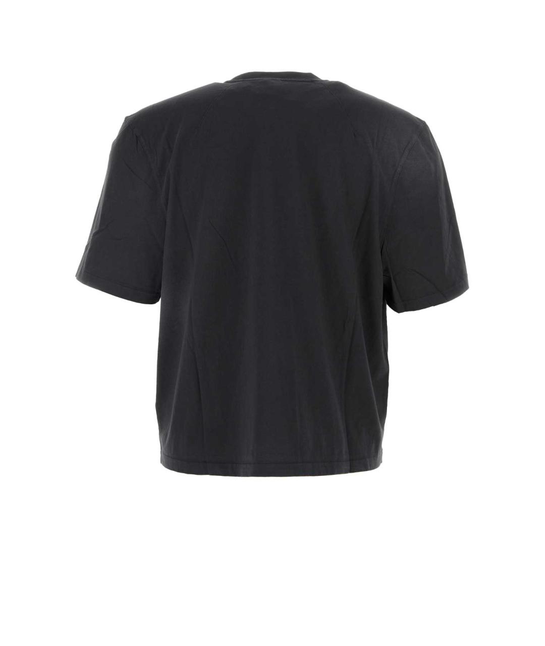 entire studios Антрацитовая хлопковая футболка, фото 2