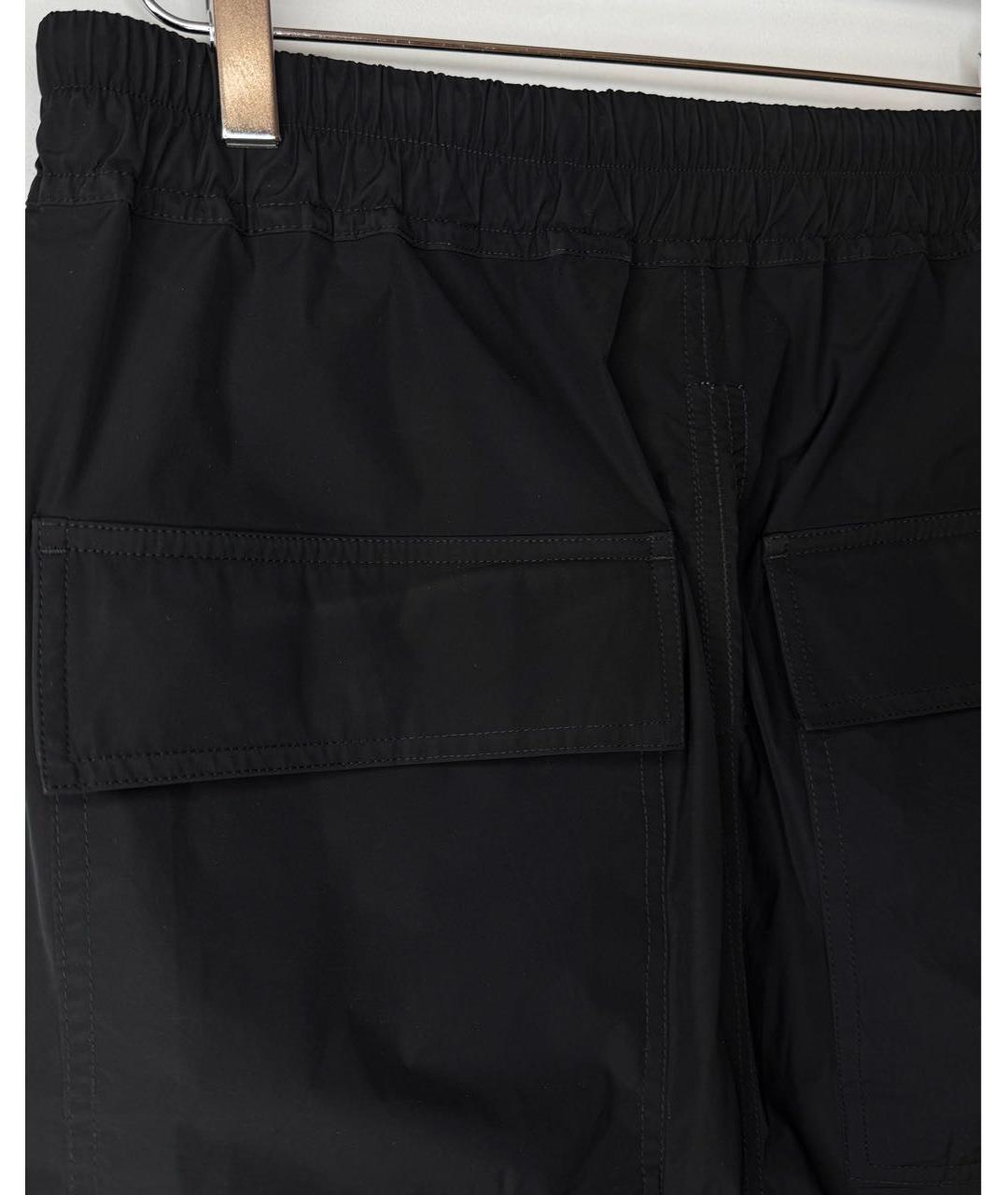 RICK OWENS Черные полиамидовые повседневные брюки, фото 4
