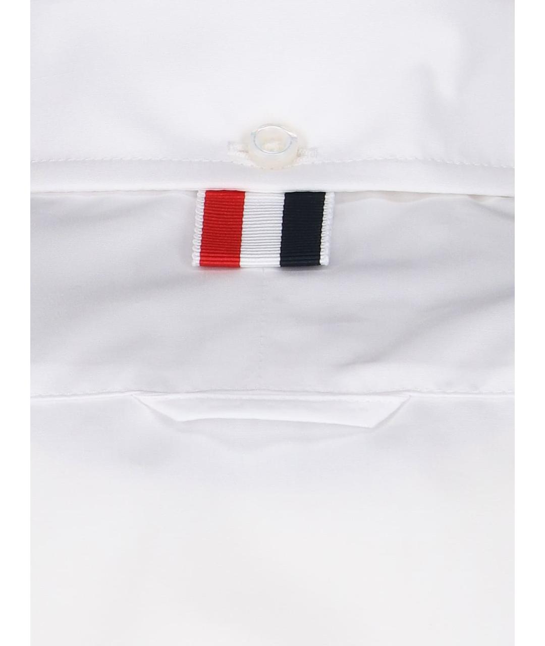 THOM BROWNE Белая хлопковая рубашка, фото 3