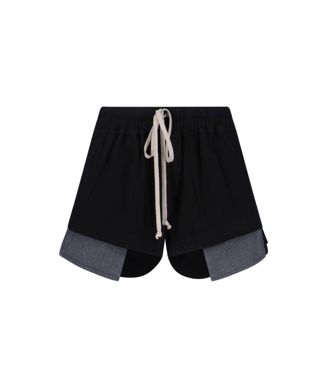 RICK OWENS DRKSHDW Черные хлопковые шорты, фото 1