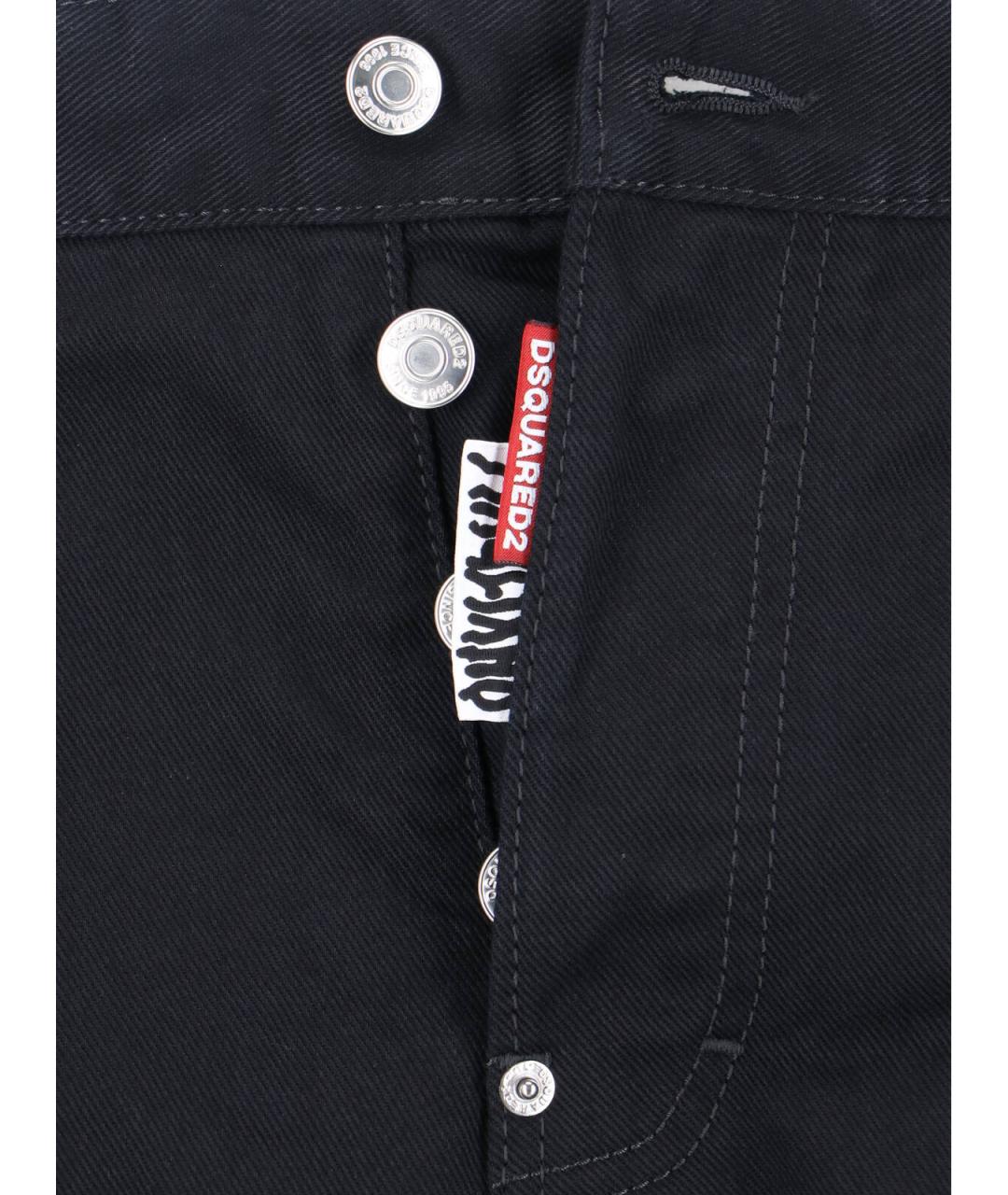 DSQUARED2 Черные прямые джинсы, фото 5