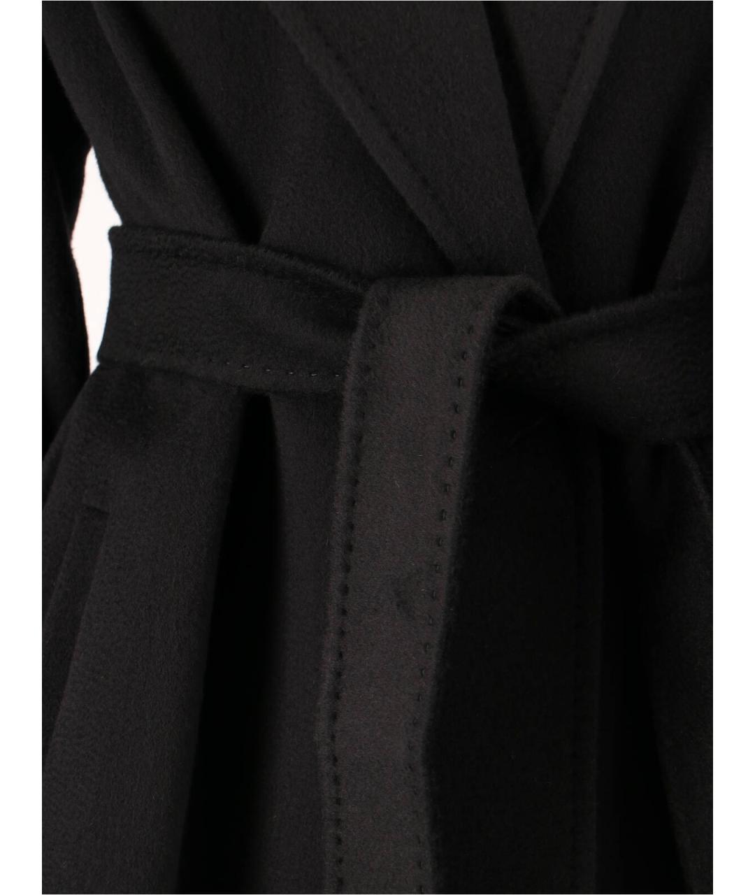 MAX MARA Черное шерстяное пальто, фото 5