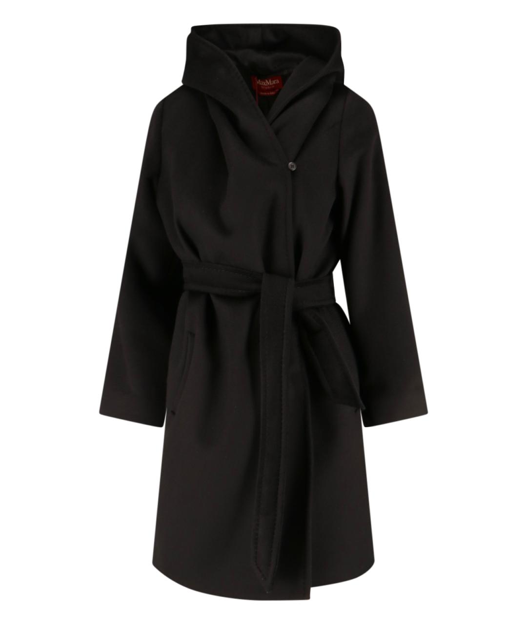 MAX MARA Черное шерстяное пальто, фото 1