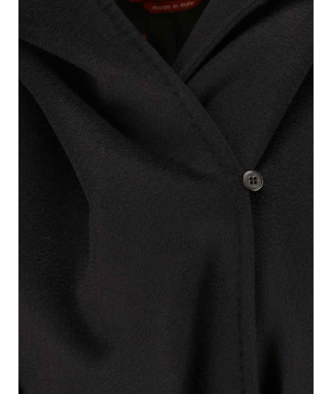 MAX MARA Черное шерстяное пальто, фото 5