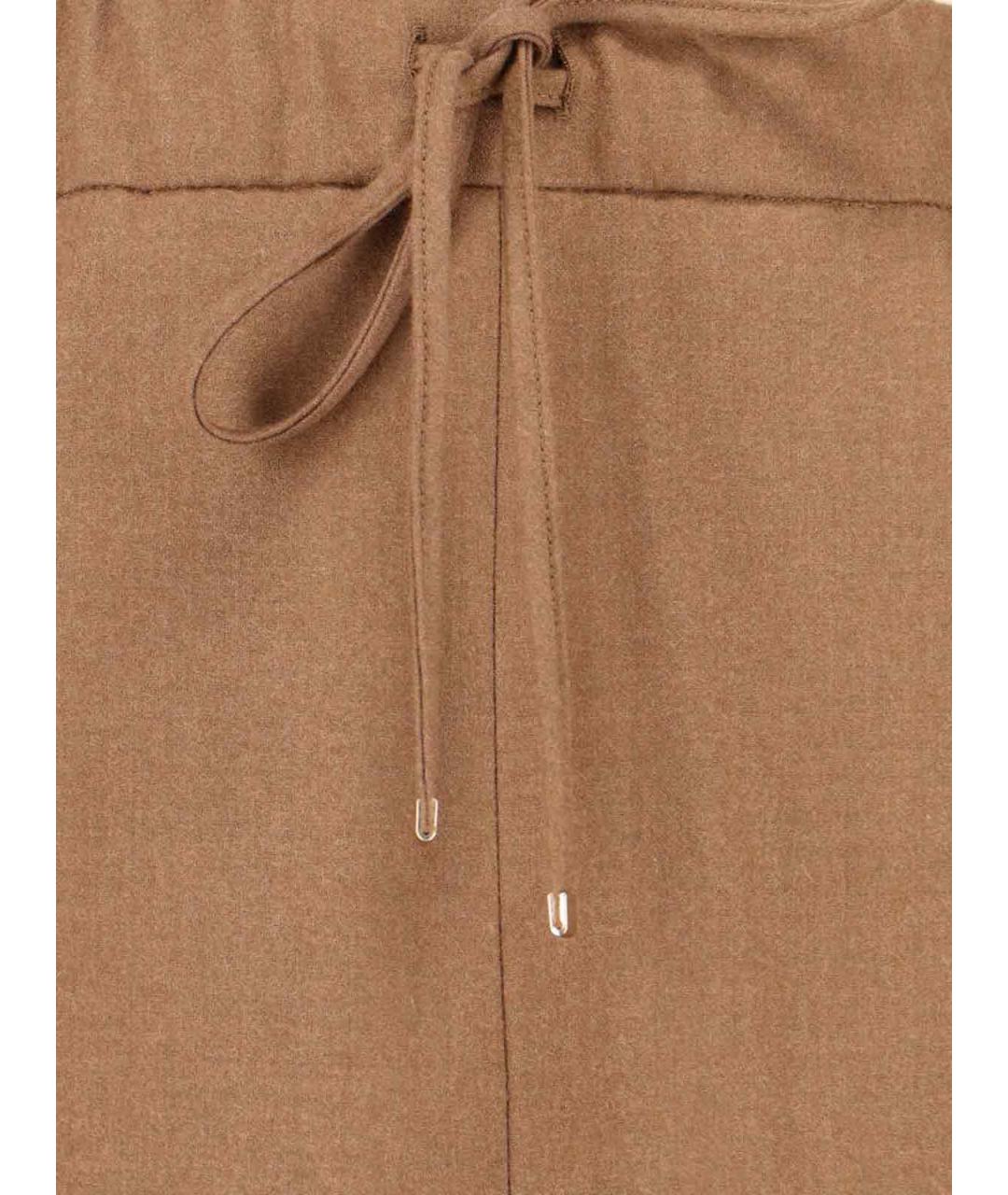 MAX MARA Коричневые прямые брюки, фото 4