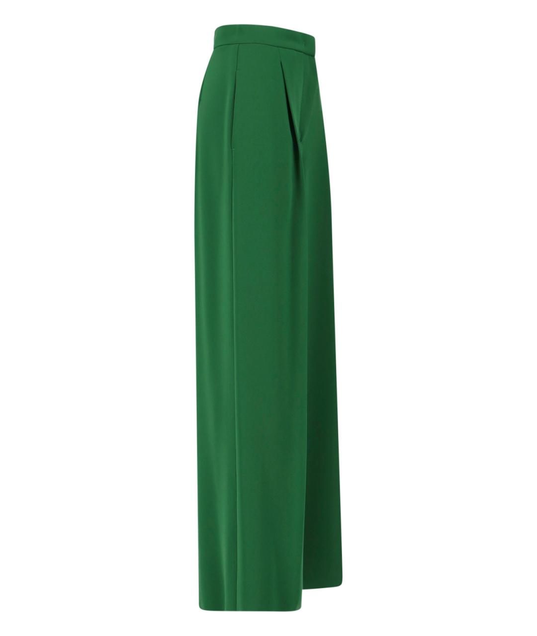 MAX MARA Зеленые прямые брюки, фото 3