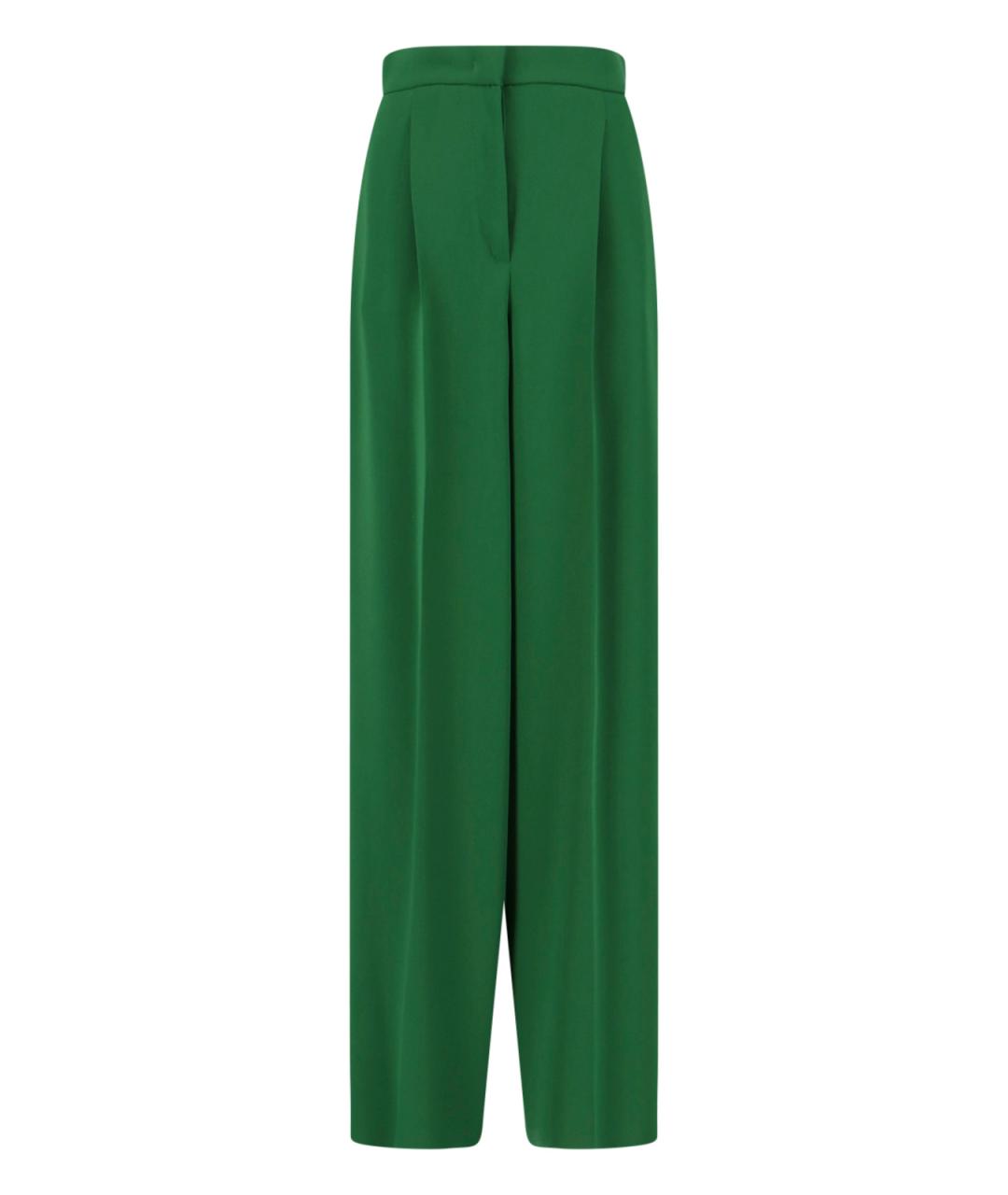 MAX MARA Зеленые прямые брюки, фото 1