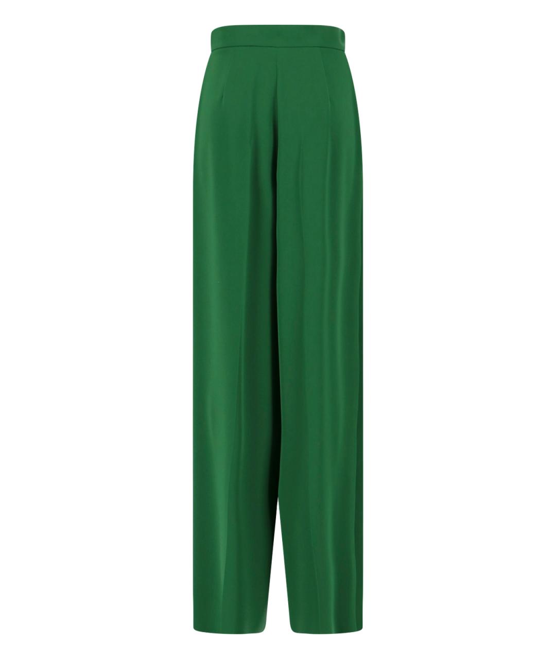 MAX MARA Зеленые прямые брюки, фото 2