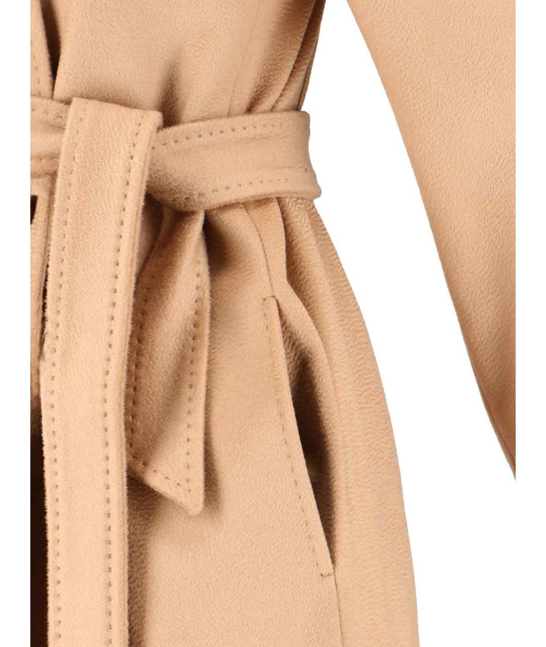 MAX MARA Бежевое шерстяное пальто, фото 3