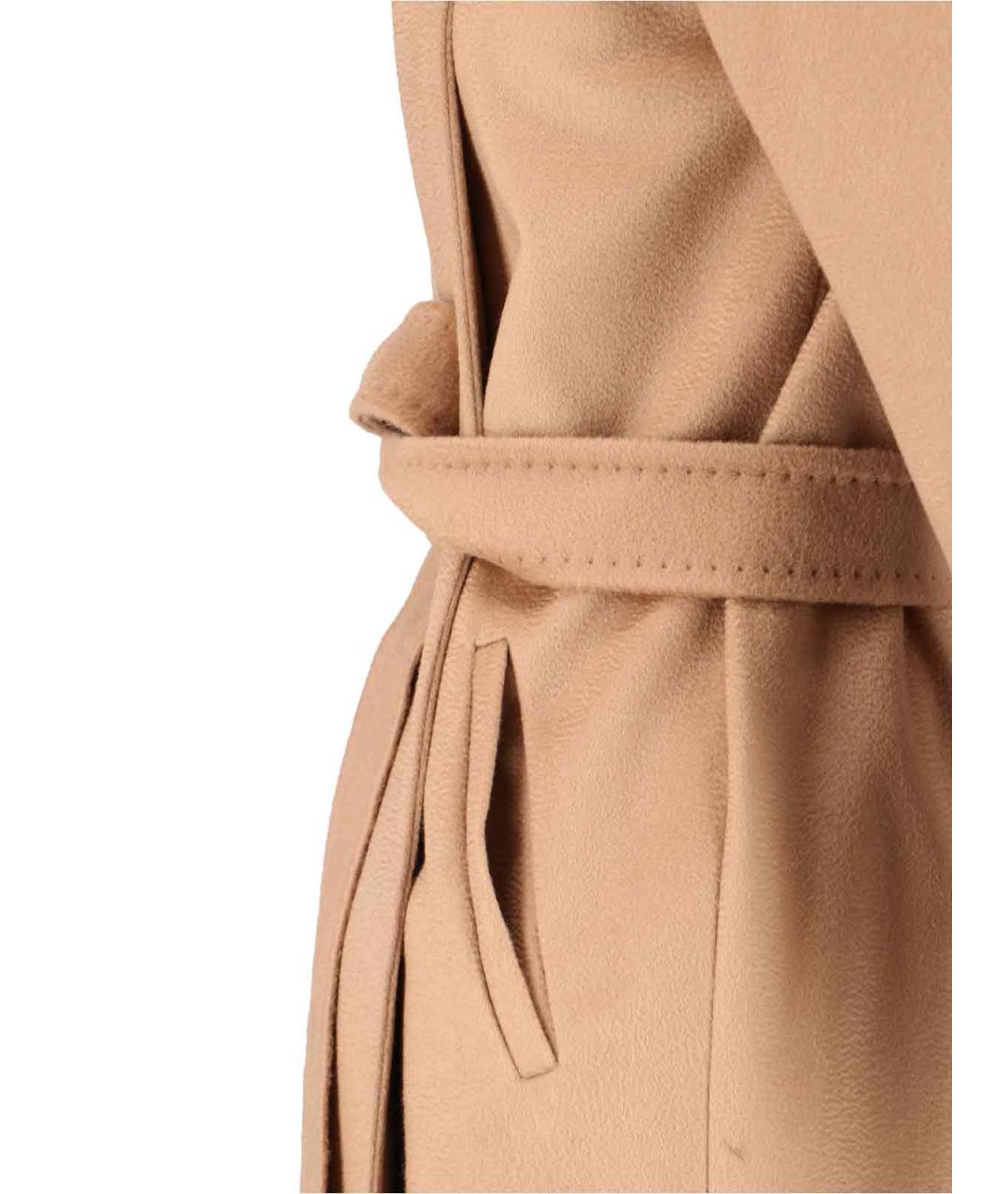 MAX MARA Бежевое шерстяное пальто, фото 3
