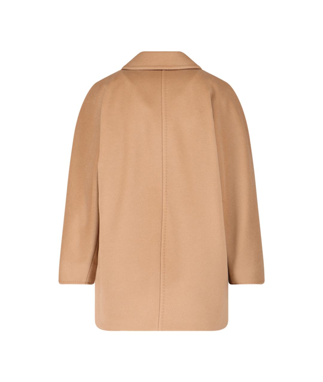 MAX MARA Бежевое шерстяное пальто, фото 2
