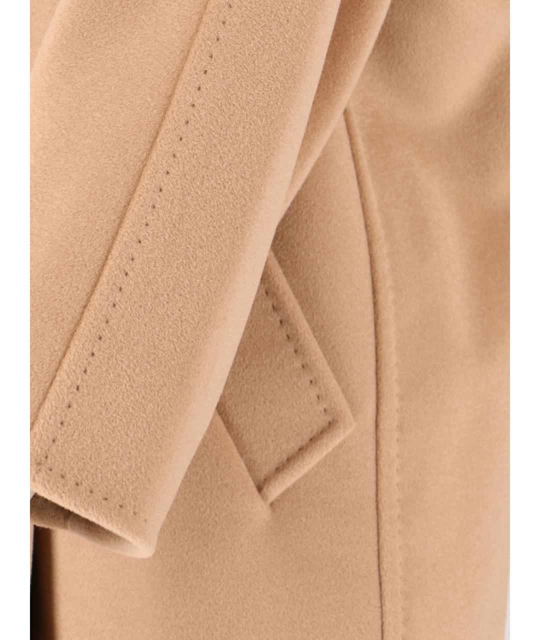 MAX MARA Бежевое шерстяное пальто, фото 3