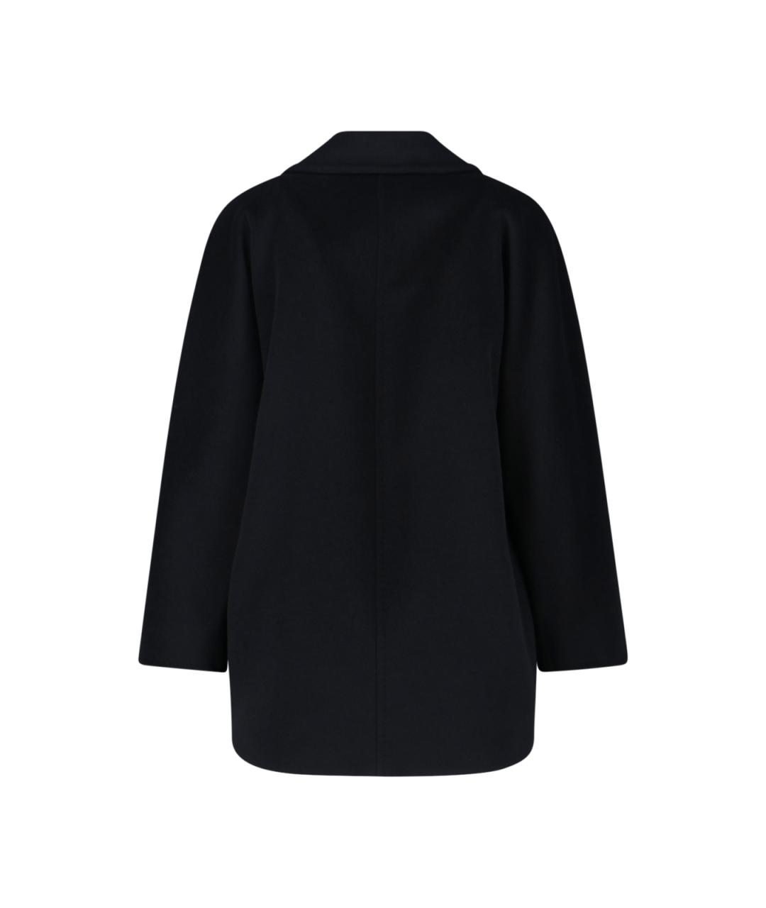 MAX MARA Черное шерстяное пальто, фото 2