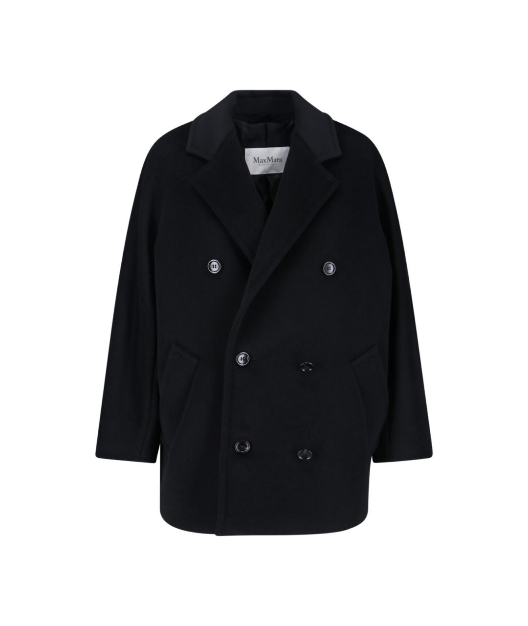 MAX MARA Черное шерстяное пальто, фото 1