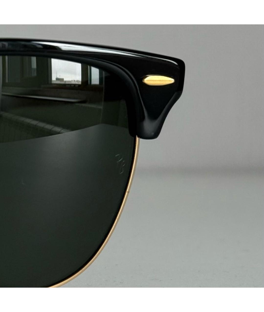 RAY BAN Черные пластиковые солнцезащитные очки, фото 5